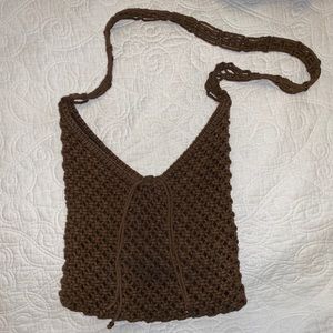 Brown cross body purse